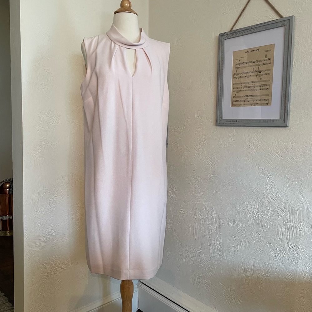 NWT Karl Lagerfeld high neck blush dress